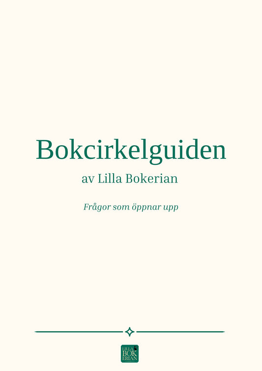 Bokcirkel- guiden, frågor som öppnar upp